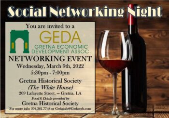 Gretna Historical Society Networking Social